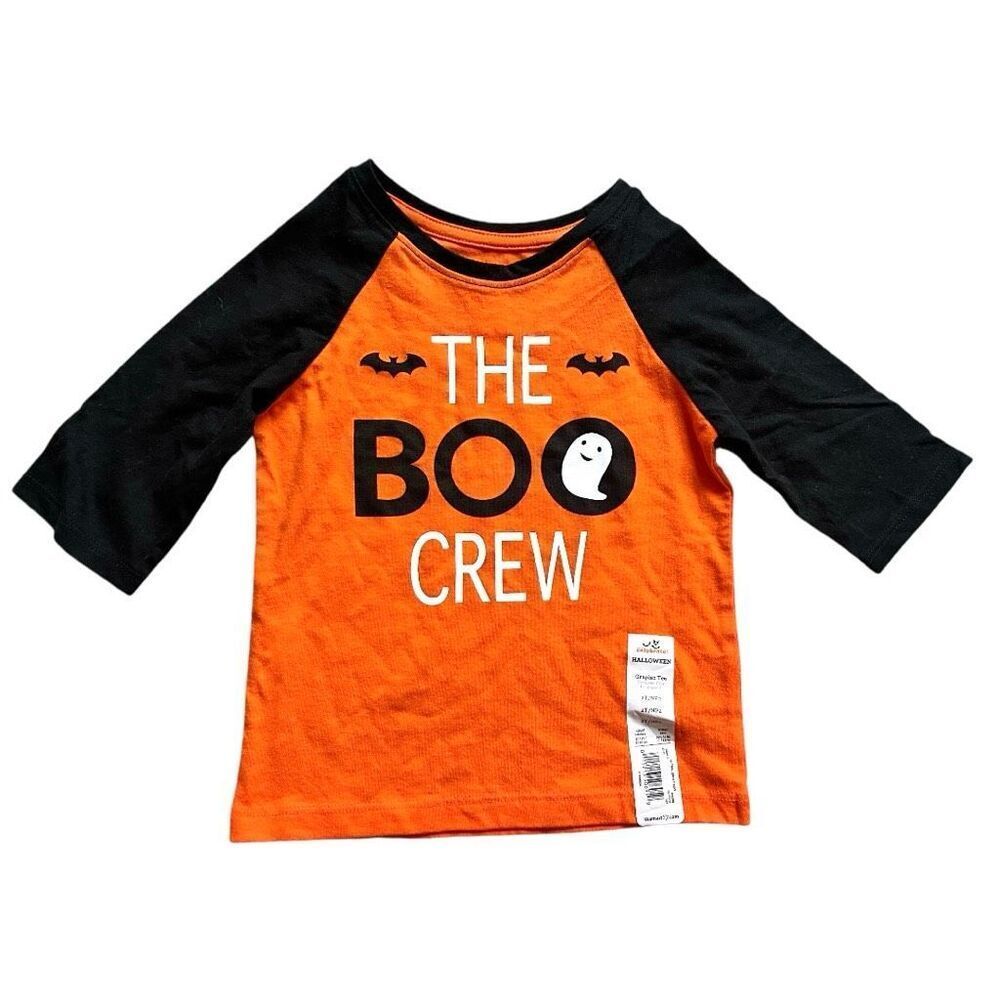 NWT Toddler Celebrate It The Boo Crew Halloween Ranglan Tee Shirt - Sz 2T